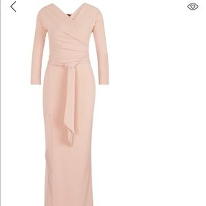 Petite Formal Pink Maxi Dress